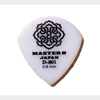 MASTER 8 JAPANDURACON D-801 Regular Jazz 0.8mm D801-JZ080 1枚 ピック マスター8 【WEBSHOP】
