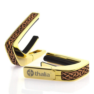 Thalia CapoEngraved / Hawaiian Koa Celtic Knot / 24K Gold 【大注目!!ハイエンドカポタスト】