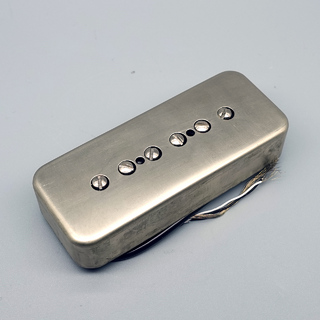 LINDY FRALINP90 Soapbar Pickup / Neck Position / Raw Nickel Cover