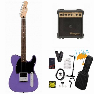 Squier by Fender Sonic Esquire H Laurel FB BK PG Ultraviolet PG-10アンプ付属エレキギター初心者セットR【WEBSHOP】