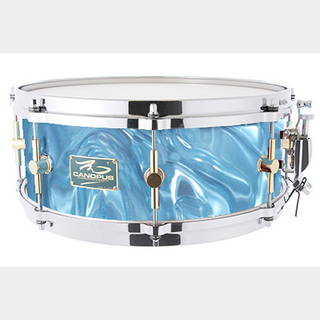 canopusThe Maple 5.5x14 Snare Drum Aqua Satin