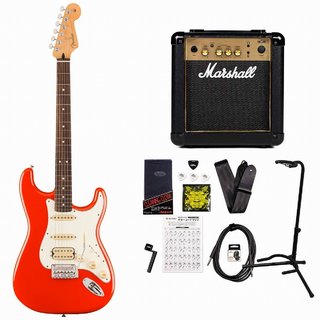 Fender Player II Stratocaster HSS Rosewood Fingerboard Coral Red フェンダー MarshallMG10アンプ付属エレキギ