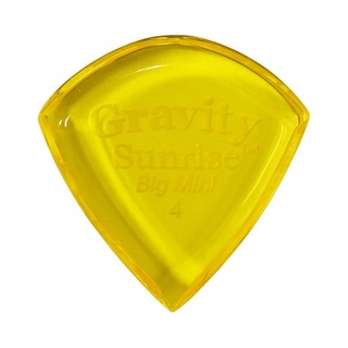 Gravity Guitar Pickssunrise -Big Mini- GSUB4P 4.0mm Yellow ギターピック
