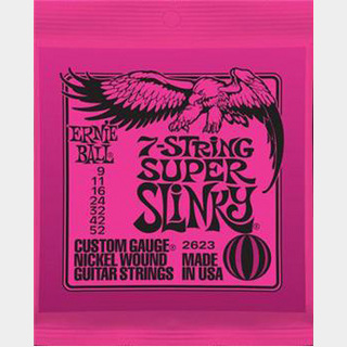 ERNIE BALL#2623 SUPER SLiNKY 09-53 7-Strings エレキギター弦【心斎橋店】