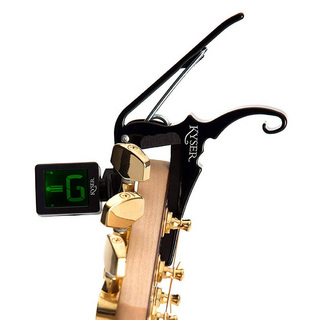 Kyser KG6BQC capo and tuner combo チューナーカポタスト チューナー部分着脱可能