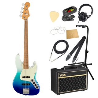Fenderフェンダー Player Plus Jazz Bass BLB エレキベース VOXアンプ付き 入門10点 初心者セット
