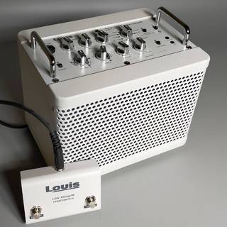 LouisLGA-15Digi/W ギターアンプ ホワイト 白 Bluetooth・リズムマシーン・ルーパー搭載 充電4時間駆動バッテリ