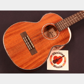 Kamaka SALE!!! HF-3D2i Deluxe Curly Koa Shell Inlay Slothead Tenor Ukulele #5391