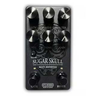 HTJ-WORKS SUGAR SKULL HEAVY DISTORTION ALL BLACK SKULL ディストーション 日本製 Made in Japan【WEBSHOP】