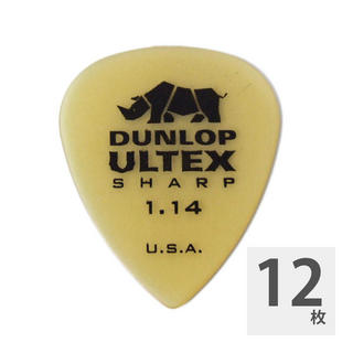 Jim Dunlop433R ULTEX SHARP 1.14 ギターピック×12枚セット
