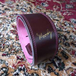 MoodyLeatherStrapLeather＆Suede 2.5Standard Chocolate/Pink