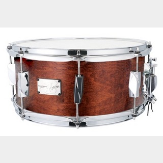 canopusYAIBA2 Maple 6.5x14 Snare Drum Antique Brown Mat LQ