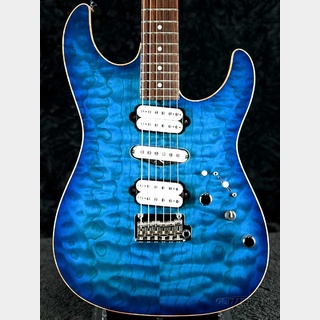 James TylerStudio Elite HD Rear Rout QMT -Transparent Blue Burst- Made In USA!! 2023USED!!【金利0%!】