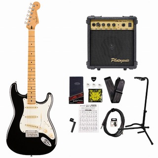 FenderPlayer II Stratocaster Maple Fingerboard Black フェンダー PG-10アンプ付属エレキギター初心者セット【W