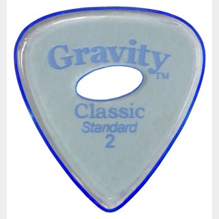Gravity Guitar PicksClassic -Standard Elipse Grip Hole- GCLS2PE 2.0mm Blue ピック