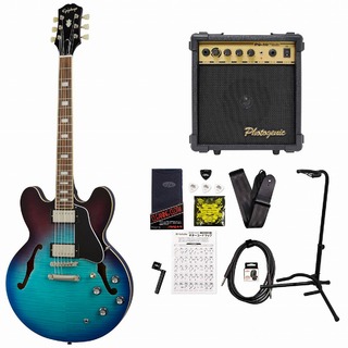 Epiphone Inspired by Gibson ES-335 Figured Blueberry Burst (BBB) エピフォン ES335 PG-10アンプ付属エレキギター