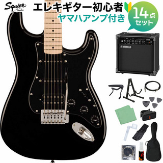 Squier by FenderSONIC STRATOCASTER HSS BLK エレキギター初心者セット【ヤマハアンプ付】