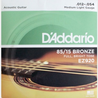 D'Addarioダダリオ EZ920 Medium Light ×5SET アコースティックギター弦