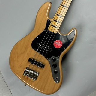Squier by Fender Classic Vibe ’70s Jazz Bass Natural エレキベース【現物写真】