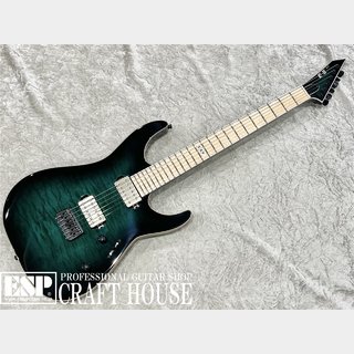 E-II M-II NT HS QM / Black Turquoise Burst