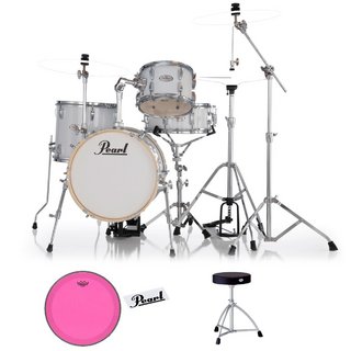 Pearl MT564/C-D #33 PURE WHITE ｗ/REMO Color Tone ピンク パック ドラムスローンセット【WEBSHOP】