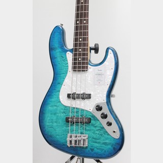 Fender 2024 Collection, Made in Japan Hybrid II Jazz Bass / Quilt Aquamarine