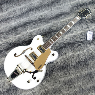 GretschG5422TG Electromatic Classic Hollow Body Double-Cut with Bigsby and Gold Hardware Snowcrest White