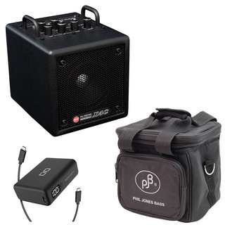 Phil Jones Bass NANOBASS X4C Black 小型ベースアンプ コンボ メーカー推奨USBモバイルバッテリー＆純正バッグセット
