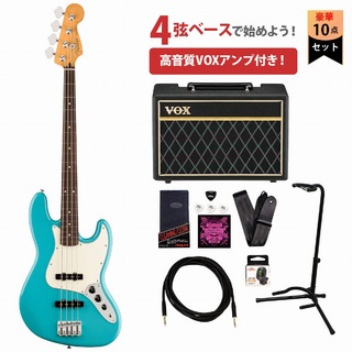 Fender Player II Jazz Bass Rosewood Fingerboard Aquatone Blue フェンダー VOXアンプ付属エレキベース初心者セ