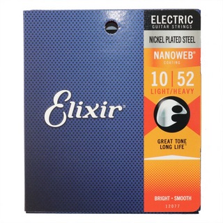 Elixir エリクサー 12077 NANOWEB Light Heavy 10-52 エレキギター弦