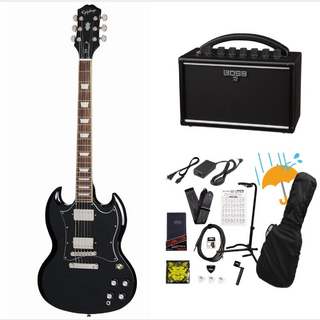 Epiphone Inspired by Gibson SG Standard Ebony エピフォン BOSS KATANA MINI アンプ付き13点セット！