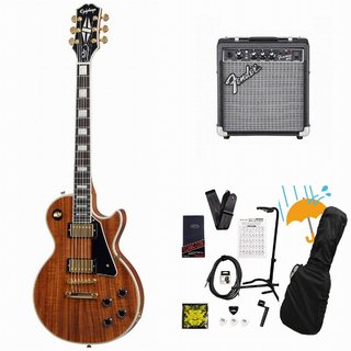 Epiphone Inspired by Gibson Les Paul Custom Koa Natural レスポール カスタム Fender 10Wアンプ付属エレキギター