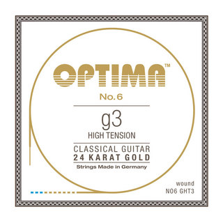 OPTIMANO6.GHT3 No.6 24K Gold G3 High 3弦 バラ弦 クラシックギター弦