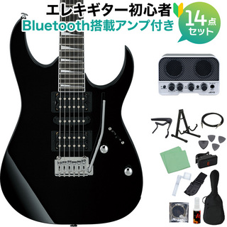 Gio Ibanez GRG170DX BKN エレキギター初心者14点セット Bluetooth搭載ミニアンプ付