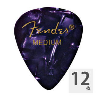 Fender フェンダー 351 Shape Purple Moto Medium ギターピック 12枚入り