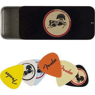 Fender George Harrison Dark Horse Pick Tin Medium Set of 6 [ピック6枚セット]【梅田店】