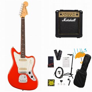 FenderPlayer II Jaguar Rosewood FB Coral Red エレキギター Marshall MG10アンプ付属エレキギター初心者セットR