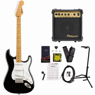 Squier by Fender Classic Vibe 50s Stratocaster Maple Fingerboard Black PG-10アンプ付属エレキギター初心者セット【WEBSH