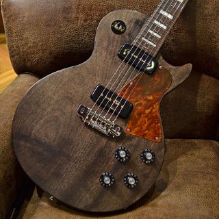 SCHECTER L-LS-P-CTM/R 艶消しブラック 杢目 ワンピースマホガニーボディ 重量3.46kg 現物写真