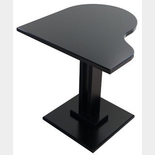 名陽木工 グランドピアノ型サイドテーブル 黒色艶消し塗装 GP Side Table