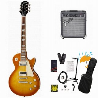 EpiphoneLes Paul Classic Honeyburst レスポール エレキギター Fender 10Wアンプ付属エレキギター初心者セットR【W