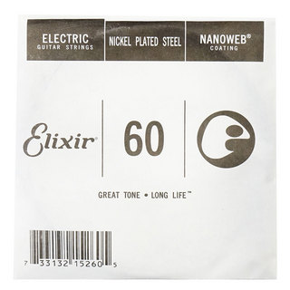 Elixir15260/060 バラ弦×4本 エリクサー ナノウェブ ギター弦
