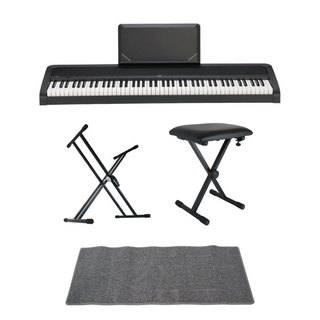 KORG コルグ B2N BK 電子ピアノ Dicon Audio X型キーボードスタンド キーボードベンチ ピアノマット付きセット