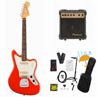 Fender Player II Jaguar Rosewood FB Coral Red エレキギター PG-10アンプ付属エレキギター初心者セットR【WEBSHO