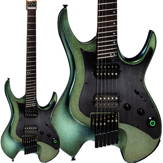 MOOER GTRS W900 Aurora Green エレキギター ワイヤレス搭載 エフェクト内蔵 ヘッドレス オーロラグリーン