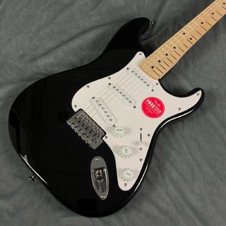 Squier by Fender SONIC STRATOCASTER Maple Fingerboard White Pickguard Black ストラトキャスター ブラック 黒 エレキギタ