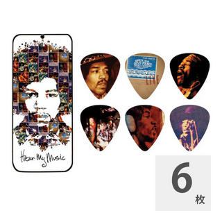 Jim Dunlop JHPT07M Jimi Hendrix HEAR MY MUSIC Medium ピック＆ケース