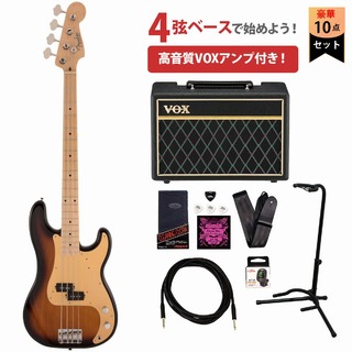 FenderMade in Japan Heritage 50s Precision Bass Maple Fingerboard 2-Color Sunburst VOXアンプ付属エレキベー