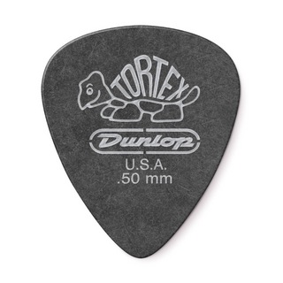 Jim Dunlop488 Tortex Pitch Black Standard 0.50mm ギターピック×12枚