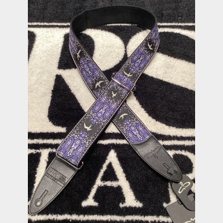 Paul Reed Smith(PRS) 2” Guitar Strap, Custom Jacquard Birds Fleur, Violet